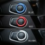 Car Engine Start Key Push Button Ring Trim Aluminum Alloy Sticker Decoration for BMW(Blue)