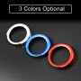 Car Engine Start Key Push Button Ring Trim Aluminum Alloy Sticker Decoration for BMW(Silver)