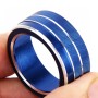 3 PCS Car Aluminum Alloy Air Conditioner Knob Case for Honda Tenth Generation Accord(Blue)