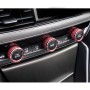 3 PCS Car Aluminum Alloy Air Conditioner Knob Case for Honda Tenth Generation Accord(Red)