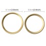 2 PCS/Set Zinc Alloy Steering Wheel Decoration Ring Sticker Logo Car Styling Modification Car Front Logo Ring Decoration Rear Cover Trim Hood Emblem Rings for BMW 3 Series(Gold)