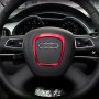 Автомобильное рулевое колесо декоративное кольцевое покрытие отделка наклейка для Audi (красный)