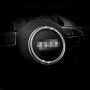 Car Aluminum Steering Wheel Decoration Ring with Diamonds For Audi(Silver)