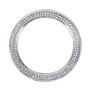 Car Aluminum Steering Wheel Decoration Ring with Diamonds For BMW(Silver)