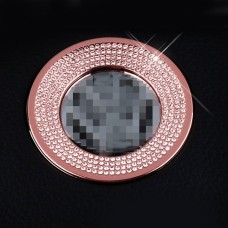 Кольцо для украшения рулевого колеса автомобиля с бриллиантами для Volkswagen (розовый)