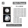 Car Engine Start Key Push Button Cover for BMW G / F Chassis, without Start and Stop (Silver)