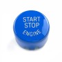 Car Engine Start Key Push Button Cover for BMW G / F Chassis, with Start and Stop (Blue)