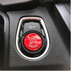 Car Engine Start Key Push Button Cover for BMW G / F Chassis, with Start and Stop (Red)