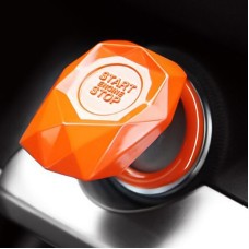 Car Engine Start Key Push Button Protective Cover (Orange)