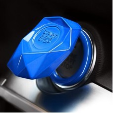Автомобильный двигатель запуск ключа кнопки защитной крышки (синий)