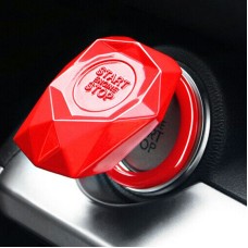 Car Engine Start Key Push Button Protective Cover (Red)