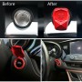 Car Engine Start Key Push Button Protective Cover (Red)