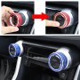 2 PCS Car Aluminum Alloy Air Conditioner Knob Case for Toyota RAV4 / Wildlander (Blue)