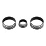 3 PCS Car Aluminum Alloy Air Conditioner Knob Case for Honda VEZEL / XR-V / Fit / GIENIA / City(Black)