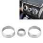 3 PCS Car Aluminum Alloy Air Conditioner Knob Case for Honda VEZEL / XR-V / Fit / GIENIA / City(Silver)