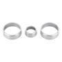 3 PCS Car Aluminum Alloy Air Conditioner Knob Case for Honda VEZEL / XR-V / Fit / GIENIA / City(Silver)