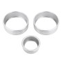 3 PCS Car Aluminum Alloy Air Conditioner Knob Case for Honda VEZEL / XR-V / Fit / GIENIA / City(Silver)