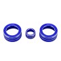 3 PCS Car Metal Air Conditioner Knob Case for Honda AVANCIER / URV (Blue)