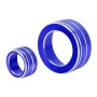 3 PCS Car Metal Air Conditioner Knob Case for Honda AVANCIER / URV (Blue)