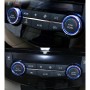 2 PCS Car Metal Air Conditioner Knob Case for Nissan X-TRAIL (Blue)