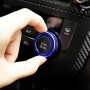 2 PCS Car Metal Air Conditioner Knob Case for Nissan X-TRAIL (Blue)