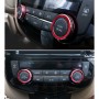 2 ПК. Автомобильный металлический кондиционер корпус для Nissan X-Trail (красный)