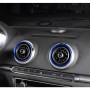 4 ПК. Автомобильный металлический воздух декоративное кольцо на улице для Audi A3 / S3 / Q2L (синий цвет)