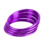 4 PCS Car Metal Air Outlet Decorative Outside Ring for Audi A3 / S3 / Q2L (Purple)