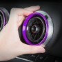 4 PCS Car Metal Air Outlet Decorative Outside Ring for Audi A3 / S3 / Q2L (Purple)