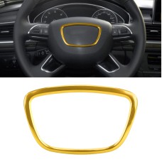 Car Auto Steering Wheel Ring Cover Trim Sticker Decoration for Audi (Gold)