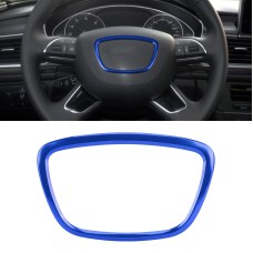 Car Auto Steering Wheel Ring Cover Trim Sticker Decoration for Audi (Blue)