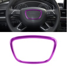 Car Auto Steering Wheel Ring Cover Trim Sticker Decoration for Audi (Purple)