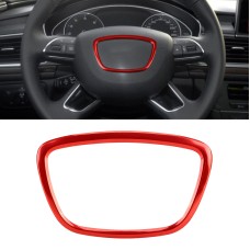 Car Auto Steering Wheel Ring Cover Trim Sticker Decoration for Audi (Red)