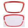 Car Auto Steering Wheel Ring Cover Trim Sticker Decoration for Audi (Red)