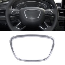 Car Auto Steering Wheel Ring Cover Trim Sticker Decoration for Audi (Silver)