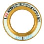 For Ford Fluorescent Aluminum Alloy Ignition Key Ring, Inside Diameter: 3.2cm (Gold)