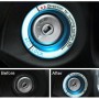 For Ford Fluorescent Aluminum Alloy Ignition Key Ring, Inside Diameter: 3.2cm (Sky Blue)