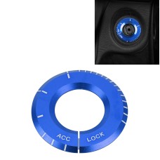 For Mercedes-Benz Metal Ignition Key Ring, Diameter: 4.8cm (Blue)