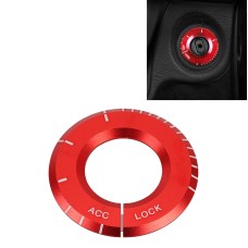 For Mercedes-Benz Metal Ignition Key Ring, Diameter: 4.8cm (Red)