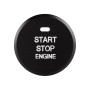 Car Engine Start Key Push Button Inner Ring Trim Sticker Decoration for Mazda Axela CX-30 2020 (Black)