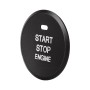 Car Engine Start Key Push Button Inner Ring Trim Sticker Decoration for Mazda Axela CX-30 2020 (Black)