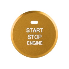 Car Engine Start Key Push Button Inner Ring Trim Sticker Decoration for Mazda Axela CX-30 2020 (Gold)
