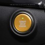 Car Engine Start Key Push Button Inner Ring Trim Sticker Decoration for Mazda Axela CX-30 2020 (Gold)