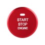 Car Engine Start Key Push Button Inner Ring Trim Sticker Decoration for Mazda Axela CX-30 2020 (Red)