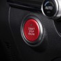 Car Engine Start Key Push Button Inner Ring Trim Sticker Decoration for Mazda Axela CX-30 2020 (Red)