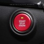 Car Engine Start Key Push Button Inner Ring Trim Sticker Decoration for Mazda Axela CX-30 2020 (Red)