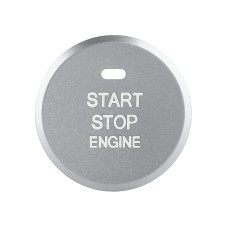 Car Engine Start Key Push Button Inner Ring Trim Sticker Decoration for Mazda Axela CX-30 2020 (Silver)