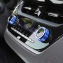 2 PCS Car Metal Air Conditioner Knob Case for Toyota Corolla / Levin / Allion / Yaris 2019-2021 (Blue)