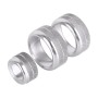 3 PCS Car Metal Air Conditioner Knob Case for BMW X1 / X2 / GT (Silver)