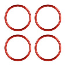 4 ПК / установленные кондиционирующие вентиляционные вентиляционные металлические декоративное кольцо для Audi A1 (красный)